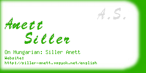 anett siller business card